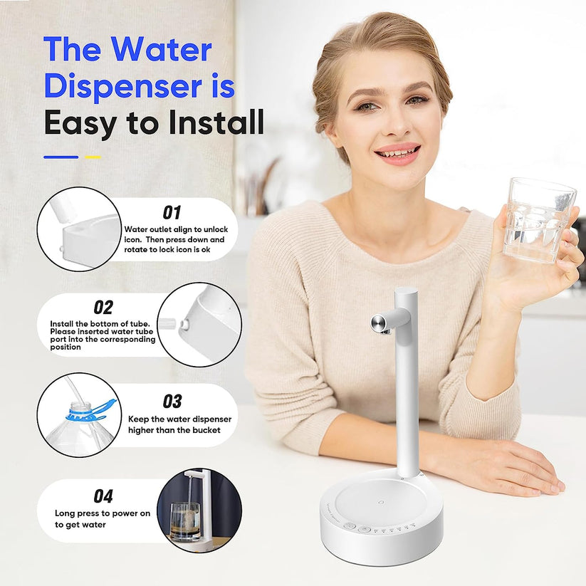 The Compact Desktop Water Dispenser by Zeluxify